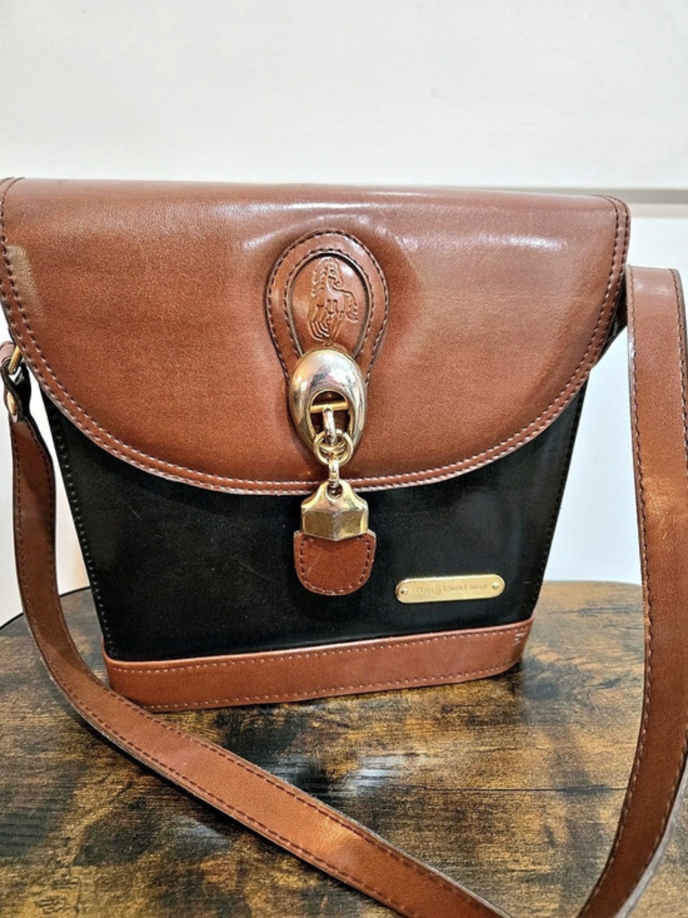 Vintage Polo Ralph Lauren Leather Equestrian Saddle Bag